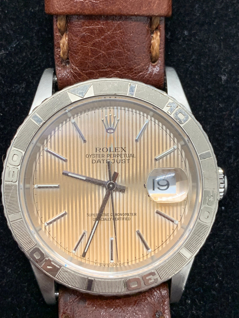 ROLEX Vintage Oyster Perpetual Date Just Stainless Steel Men’s Wristwatch - $15K VALUE! APR 57