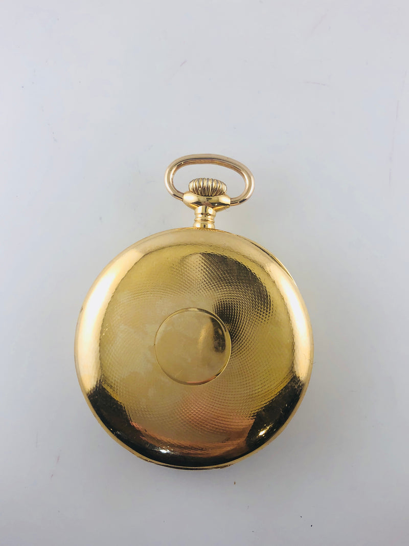 ULYSSE NARDIN Vintage 1920's Locle Engraved 18K Yellow Gold Pocket Watch - $20K VALUE APR 57