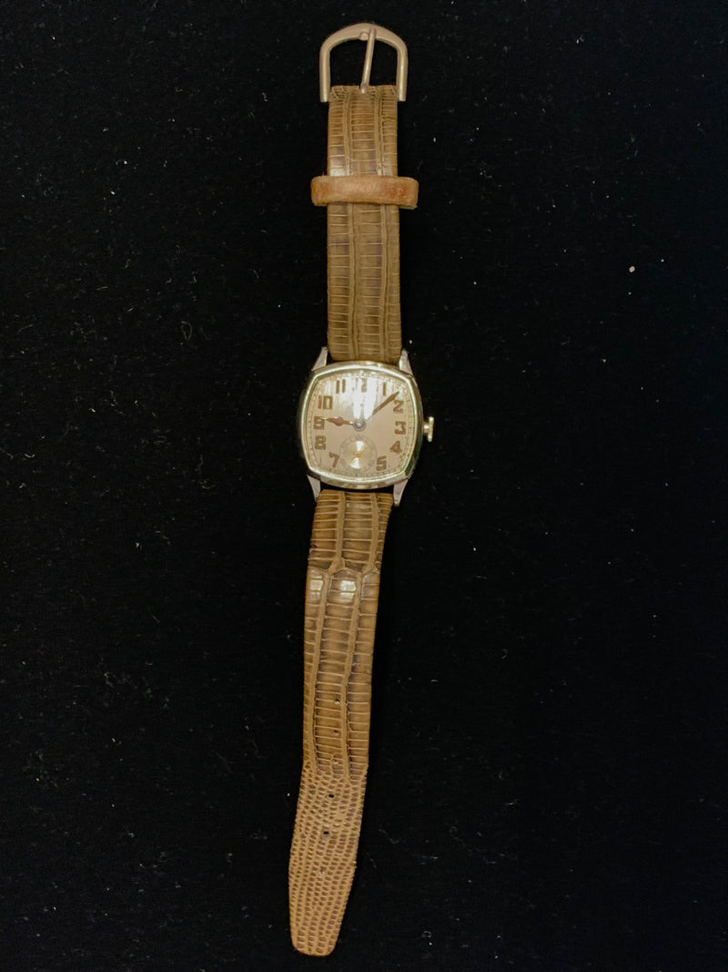 ELGIN Rare Vintage C. 1930s Stainless Steel Watch w/ Silver Dial - $6K APR Value w/ CoA! ✓ APR 57