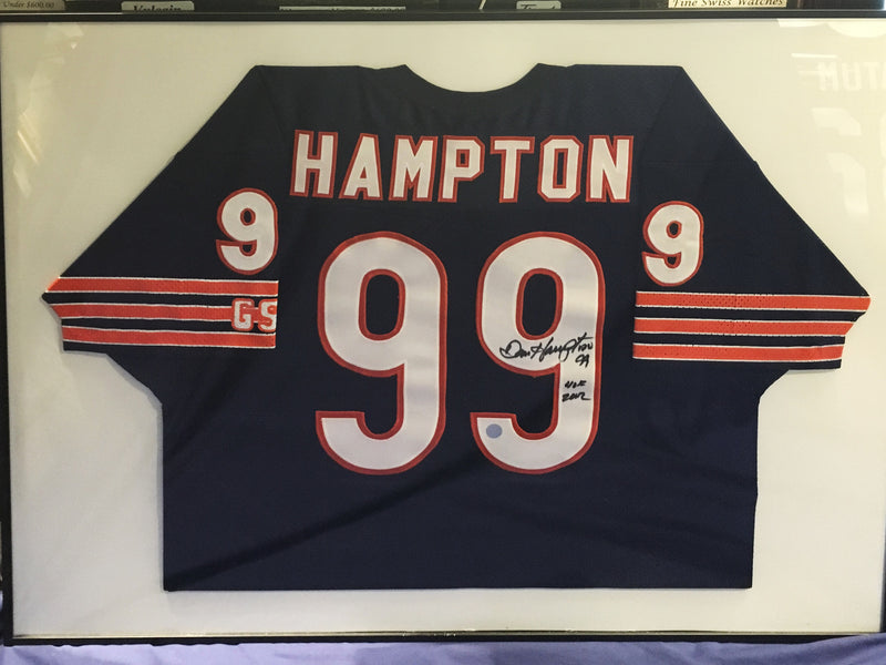1970's Dan Hampton Danimal Number 99 Jersey Shirt Football NFL Signed w/COA - $2K VALUE* APR 57