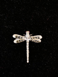 Stunning WG Dragonfly Brooch/Pin with 18 Diamonds&2 Rubies w $40K COA !!!} APR 57