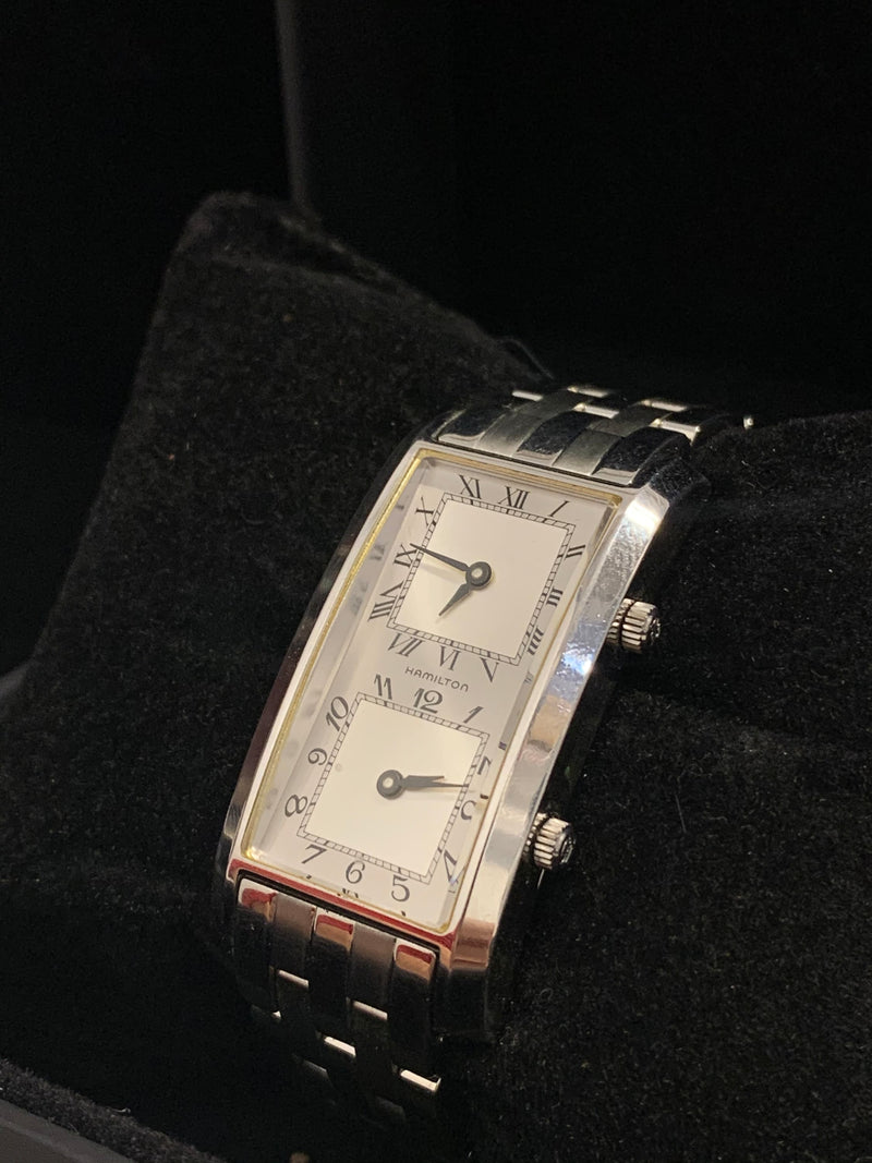 HAMILTON Traveler Dual Time Stainless Steel Wristwatch - $4K APR Value w/ CoA! ✓ APR 57