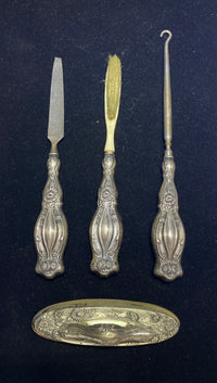 Webster Co. Grooming Tools 4-Piece Sterling Silver- $2K APR Value w/ CoA! APR 57