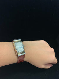 ELGIN Beautiful Vintage 1930s Unisex Wristwatch w/ Hooded Lugs - $6K APR Value w/ CoA! ✓ APR 57