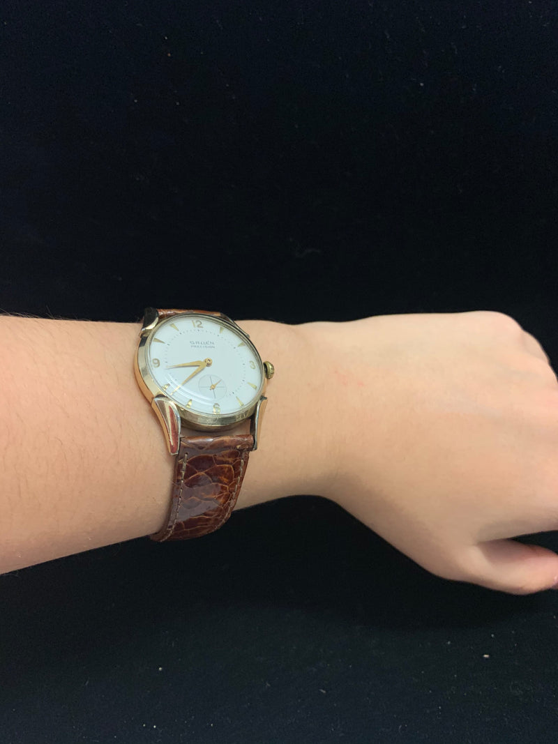 GRUEN Precision Vintage 1940s Watch w/ Fancy Lugs - $6K APR Value w/ CoA! ✓ APR 57