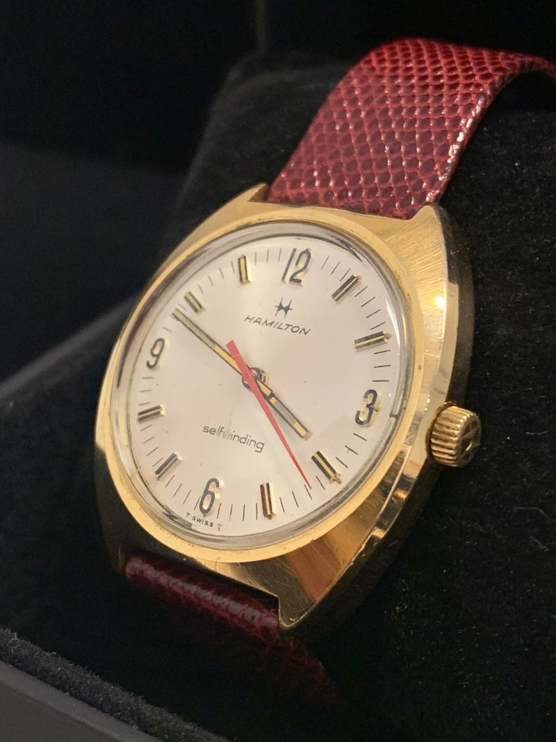 HAMILTON Vintage 1960s Rare Gold-tone Waterproof Watch - $6K APR Value w/ CoA! ✓ APR 57