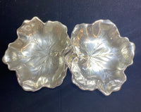 Reed & Barton Leaf Candy Dishes 2-Piece Sterling Silver- $1.5K APR Value w/ CoA! APR 57