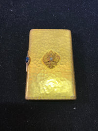 FABERGE KФ Imperial Russian Gem 18K Gold Diamond and Sapphire Cigarette Case - $200K APPRAISAL VALUE! APR 57