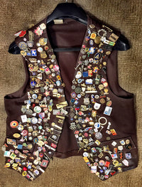 Vintage Pin Collection & Bartender's Vest from One of NYC's Oldest Bars, Bar Memorabilia & Vintage Clothing - $30K VALUE APR 57