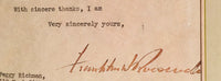 President Franklin D. Roosevelt Very Personal Letter to Warm Springs Institute Benefactor - $20K VALUE APR 57