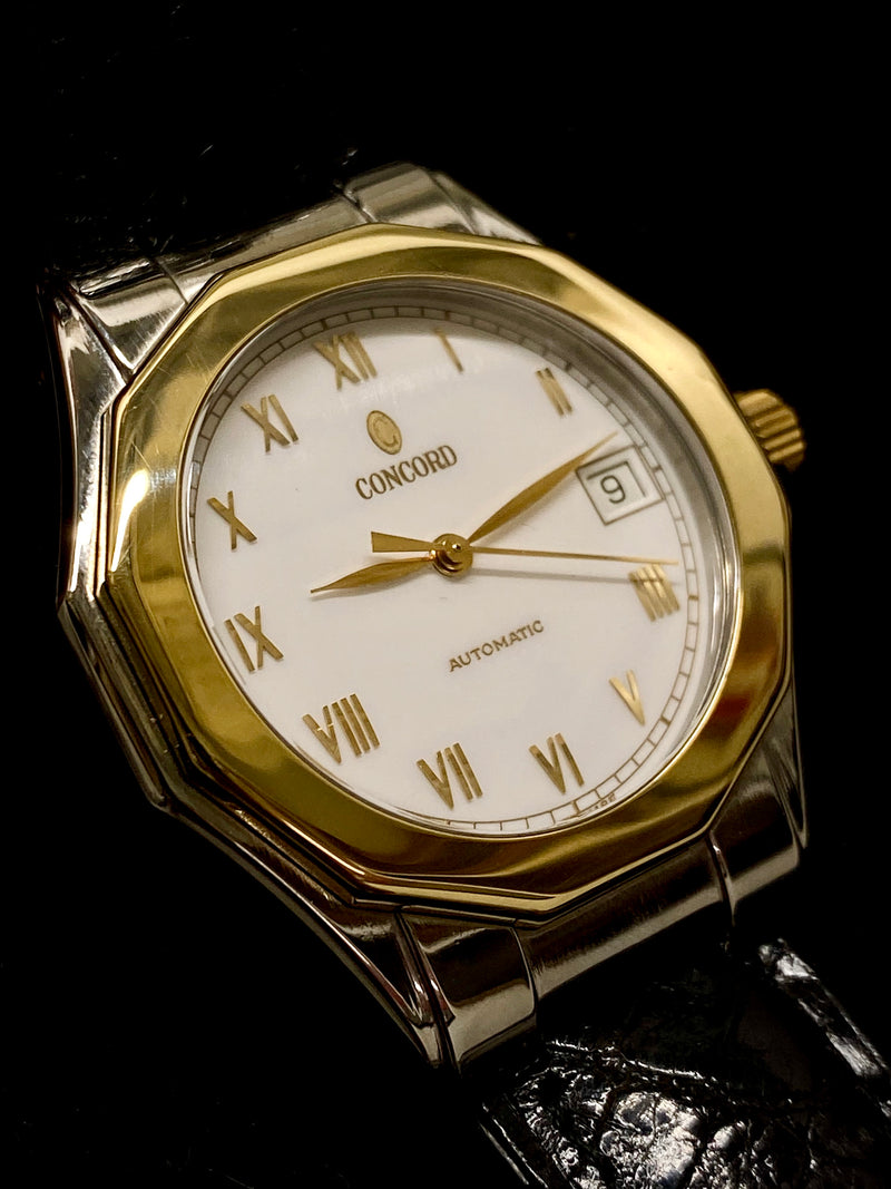 CONCORD Limited Edition Mariner Automatic Two-Tone Stainless Steel & 18K Yellow Gold Watch - $10K Appraisal Value! ✓ APR 57