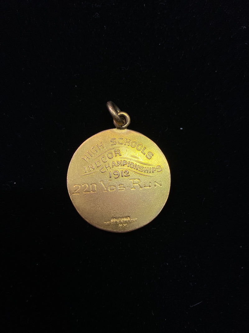 1912 18KYG Championship High School Coin Pendant 220 Yos Run w $10K VOA!! } APR 57