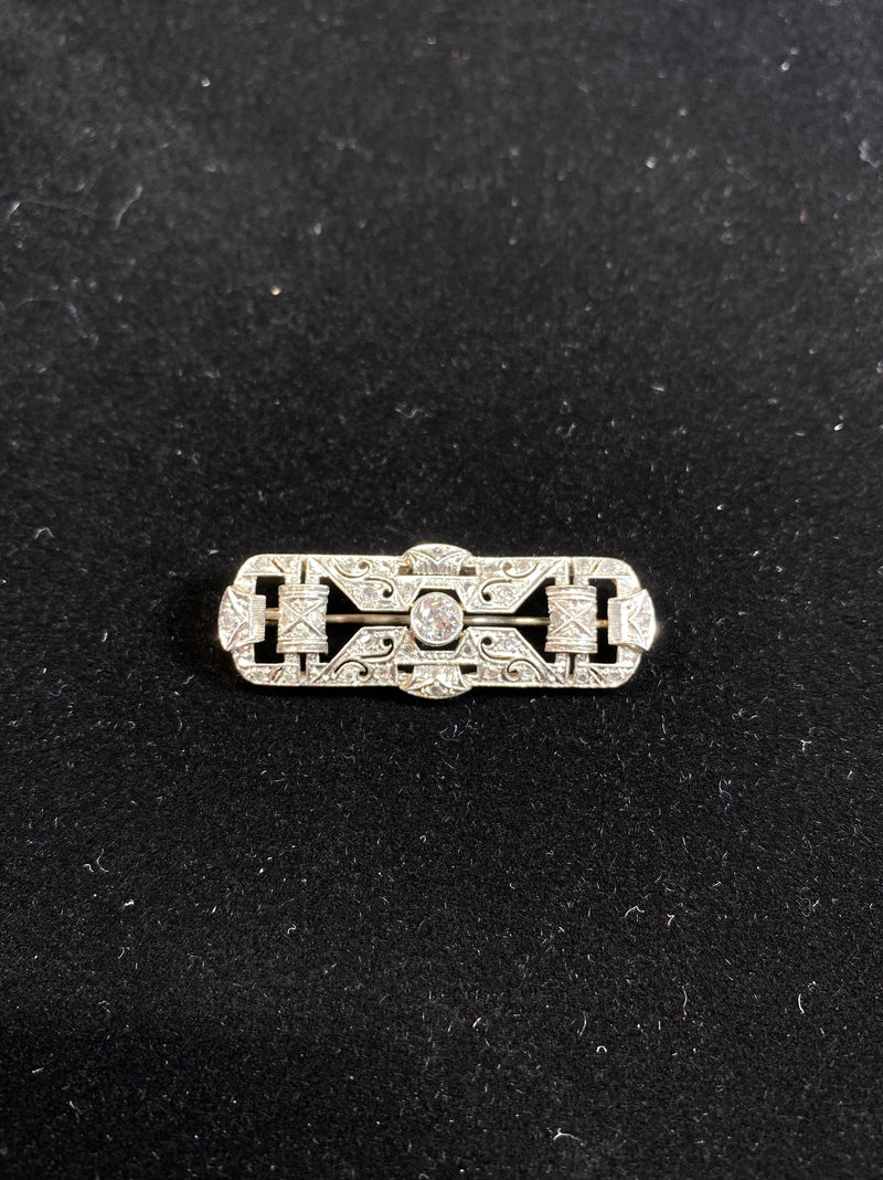Vintage 1920's Victorian Designer WG 33 Diamonds Lady's Brooch/Pin w $20K COA!!} APR 57