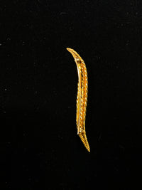 VCA-Style Designer 18K Yellow Gold Three-Ropes Wave-shaped Brooch Pin - $8K VALUE APR 57