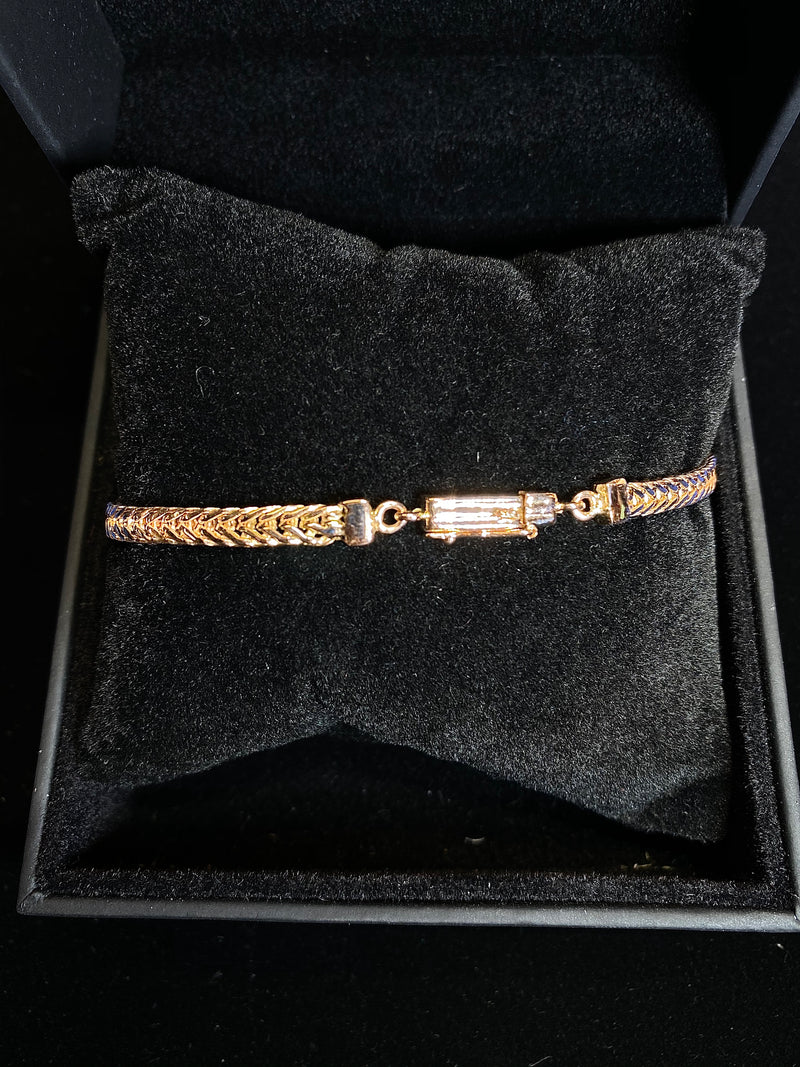 AMAZING Two-Color Rose/White Gold Sapphire & Diamond Bracelet - $20K APR Value w/ CoA! APR 57