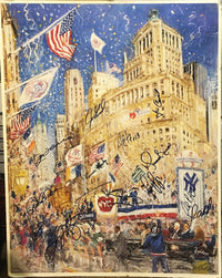 NEW YORK YANKEES 1996 World Champs Parade Print by Kamil Kubik, Signed by 15 Players - $10K VALUE APR 57