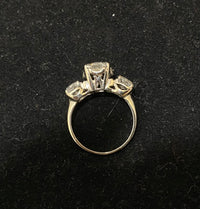 1930's Unique Designer's Solid White Gold with 7 Diamonds Ring - $16K Appraisal Value w/CoA} APR57