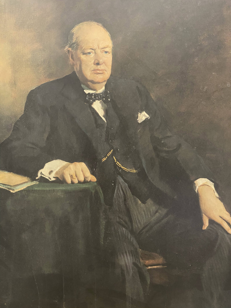OSWALD BIRLEY Portrait of Sir Winston Churchill, 1965 - $1K APR Value w/ CoA! + APR 57