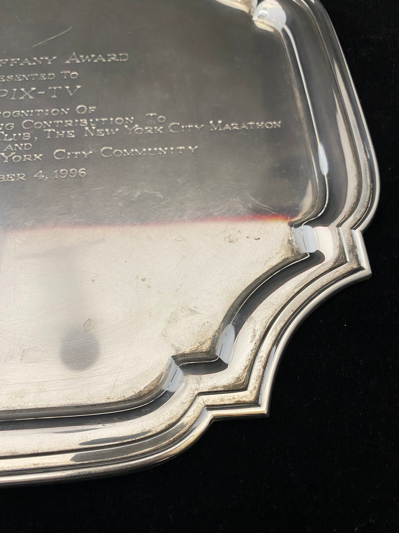 TIFFANY & CO. Award Platter Sterling Silver - $15K APR Value w/ CoA! APR57