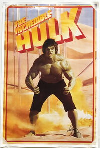 "The Incredible Hulk" 1978 TV-Series Poster Signed by Lou Ferrigno - $2K VALUE APR 57