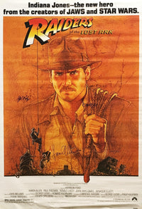 "Raiders of the Lost Ark" 1981 Indiana Jones Movie Poster Signed by Harrison Ford Karen Allen Alfred Molina - $4,000.00 VALUE APR 57