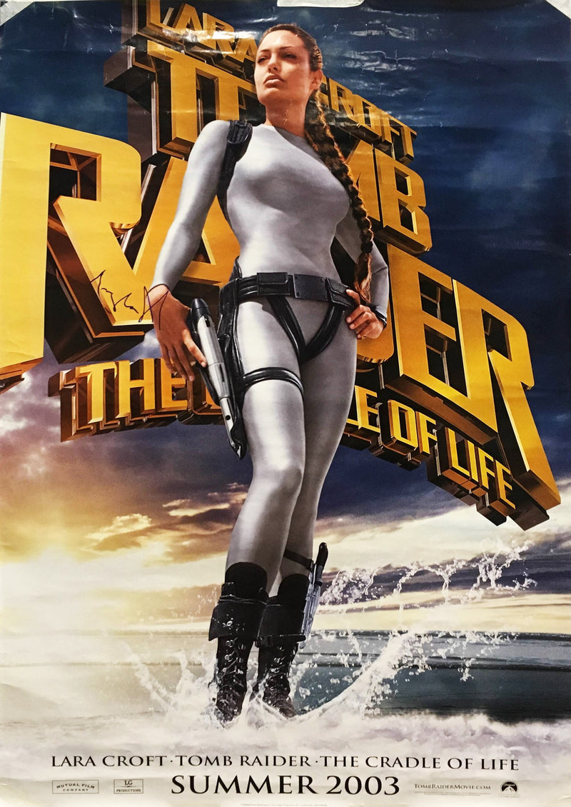 "Lara Croft Tomb Raider: The Cradle of Life" 2003 Movie Poster Signed by Angelina Jolie  - $1,000.00 VALUE APR 57