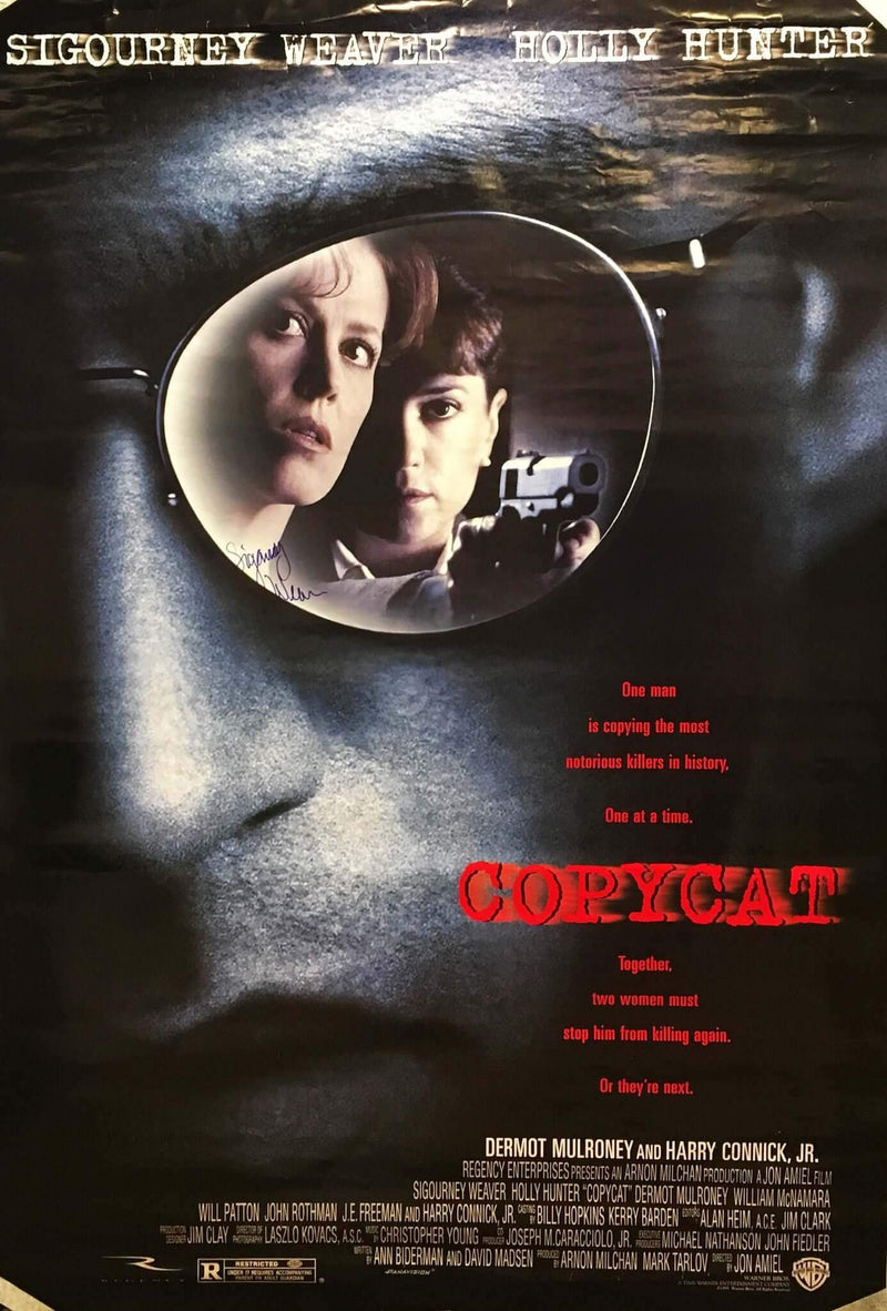 "Copycat" 1995 Movie Poster Autographed Signed by Sigourney Weaver - $600.00 VALUE* APR 57