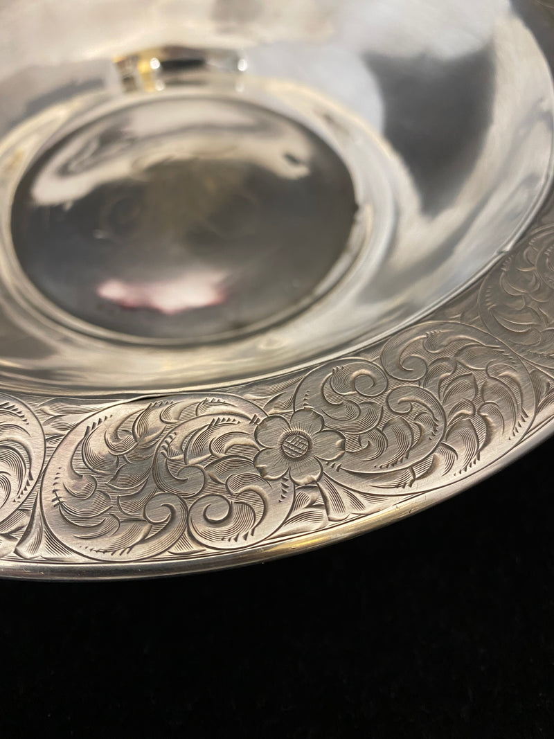 Antique C. Early 1900s Monogrammed Sterling Silver Bowl - $2K APR Value w/ CoA! APR57