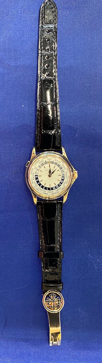 PATEK PHILIPPE World Time #5110 18K Rose Gold Automatic Mens Watch - $100K Appraisal Value w/ CoA! APR 57