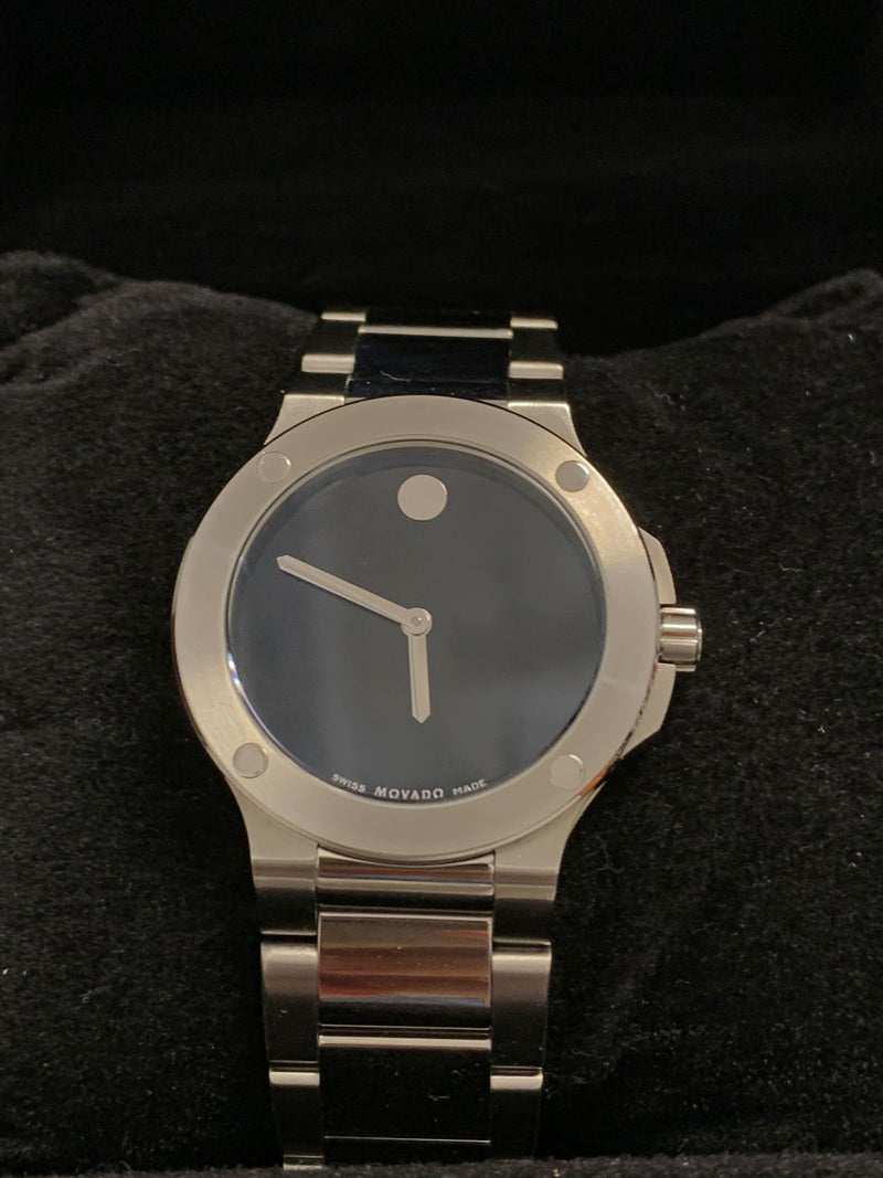 MOVADO SE EXTREME Stainless Steel Watch w/ Black Dial - $2K APR Value w/ CoA! ✓ APR 57