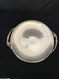 MICHAEL C. FINA Circular Sterling Silver Serving Tray with Handles - $2K APR Value w/ CoA! APR57
