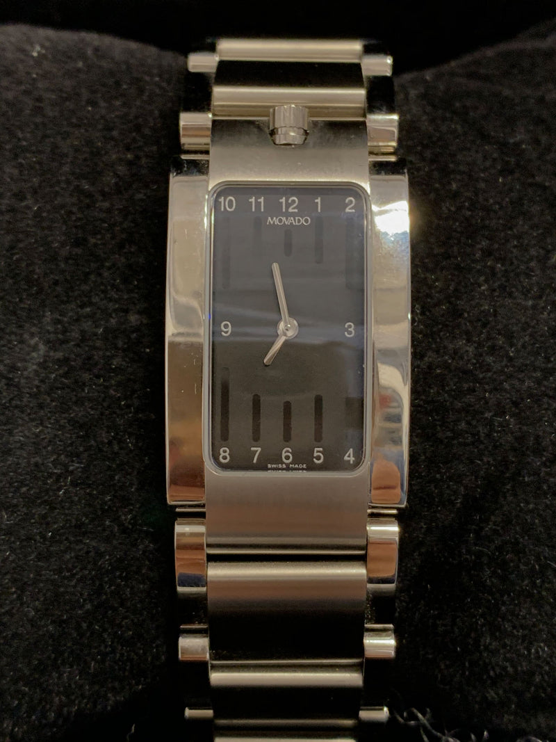 MOVADO Stainless Steel Watch w/ Curvex Case - $2K APR Value! APR 57