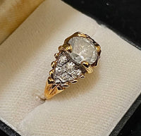 Unique Designer's 18K Yellow Gold with 13 Diamonds Ring - $20K Appraisal Value w/CoA} APR57