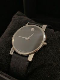 MOVADO Stainless Steel Watch w/ Black Dial - $1.5K APR Value! APR 57