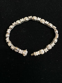BEAUTIFUL Elegant Modern Designer Platinum Bracelet w/ 112 Diamonds - 7 Cts. - $60K VALUE APR 57