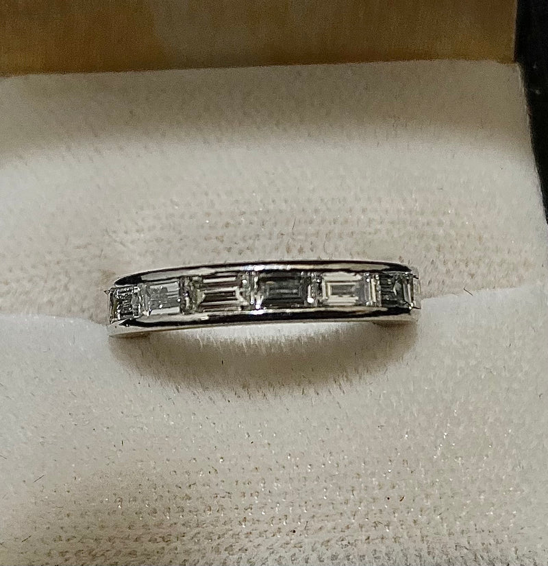 Designer Platinum 15-Diamond Eternity Band Ring - $30K Appraisal Value w/CoA} APR57