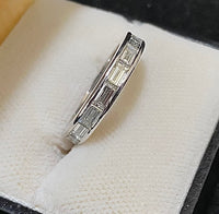 Designer Platinum 15-Diamond Eternity Band Ring - $30K Appraisal Value w/CoA} APR57