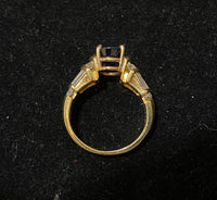 Unique Designer's 18K Yellow Gold with Sapphire & 26 Diamonds Ring - $60K Appraisal Value w/CoA} APR57