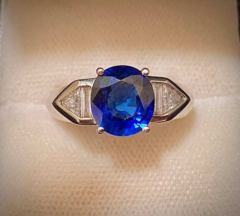 Value of sapphire and diamond ring Clearance