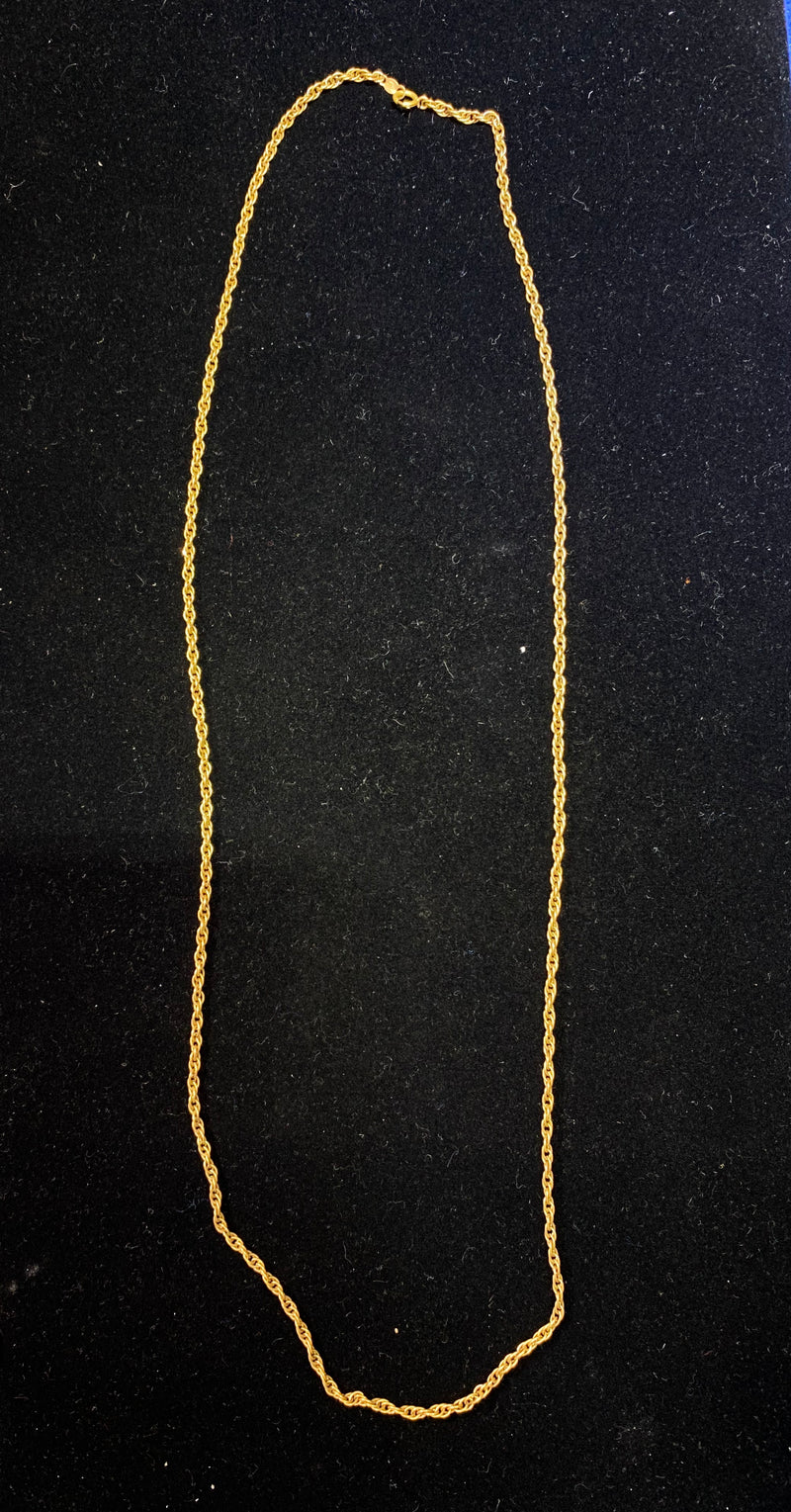 Desginers Vintage Gorgeous YG 4 Different Layered Chain Necklace w $10K COA!!} APR 57