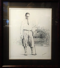 Edward Kasper "Bobby Jones at Merion" Original Drawing for 950 Prints, Circa 1990's, Golf - $6K VALUE* APR 57