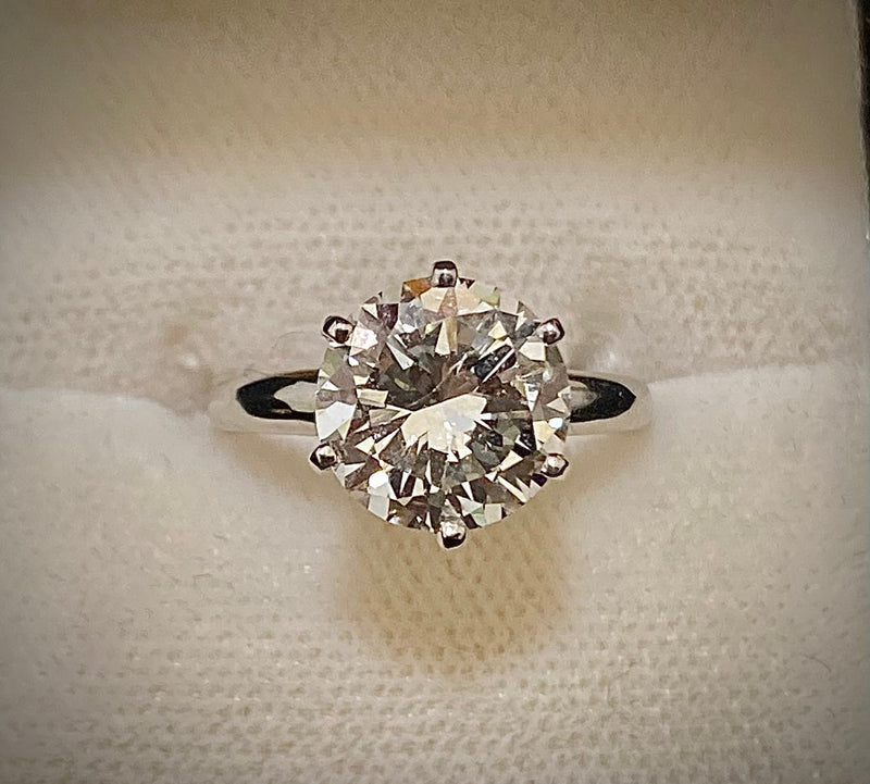 Unique Designer's Platinum with Diamond Solitaire Engagement Ring - $200K Appraisal Value w/CoA} APR57