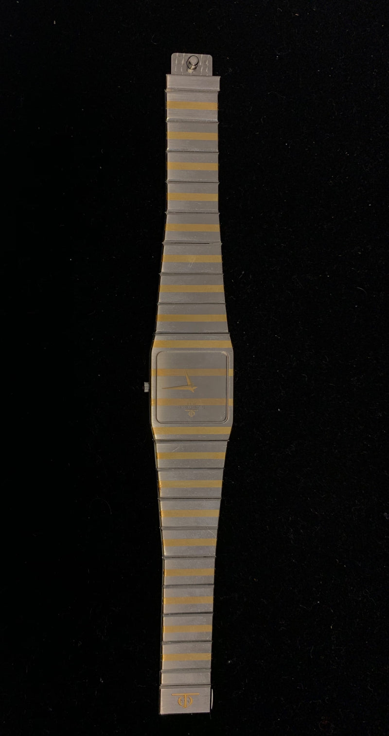 BAUME & MERCIER Vintage c. 1980s 18K Gold Striped Wristwatch - $10K APR Value w/ CoA! APR 57
