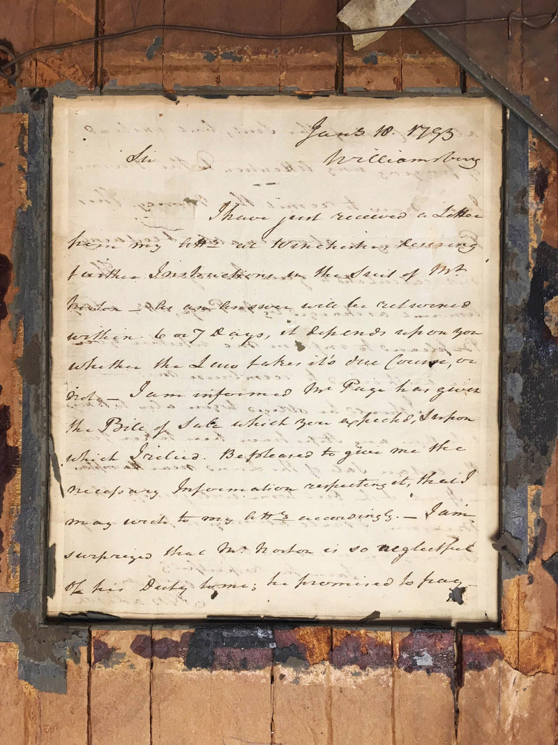 JAMES MADISON Handwritten Letter to Charles Grymes, 1793 with Portrait, Framed - $30K VALUE* APR 57