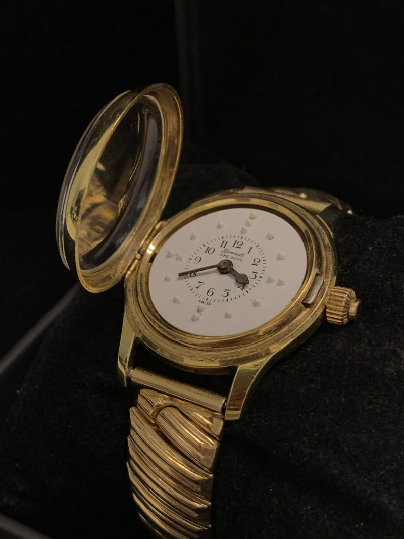 BENNETT TIME GUIDE Vintage circa 1960s Wristwatch w/ Braille Dial - $1.5K APR Value w/ CoA! APR 57