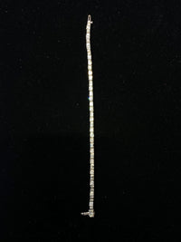 INCREDIBLE Tiffany-style Platinum Bracelet w/ 57 Round/Baguette Diamonds - 16 Cts. - $120K APR Value w/ CoA! APR 57