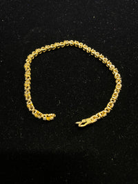 AMAZING Designer 48 Double-Diamonds 2cts Yellow Gold Tennis Bracelet - $10K Appraisal Value! } APR 57