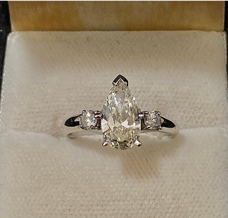 2 Carat Antique Diamond Ring | Ouros Jewels