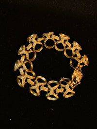 Kieselstein-Cord Styl Vintage Designer YG Bowtie Chain Link Bracelet w $15K COA} APR 57