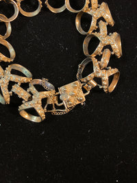 Kieselstein-Cord Styl Vintage Designer YG Bowtie Chain Link Bracelet w $15K COA} APR 57